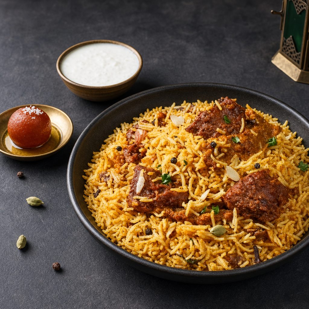 Goat Biryani.