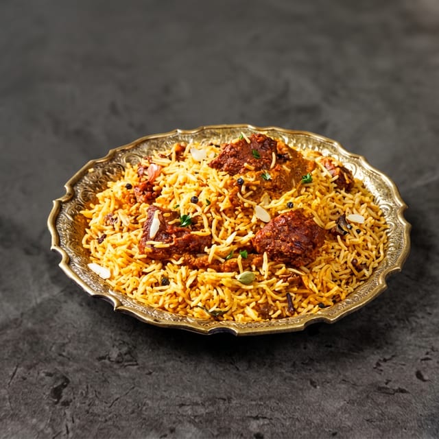 Goat Biryani.