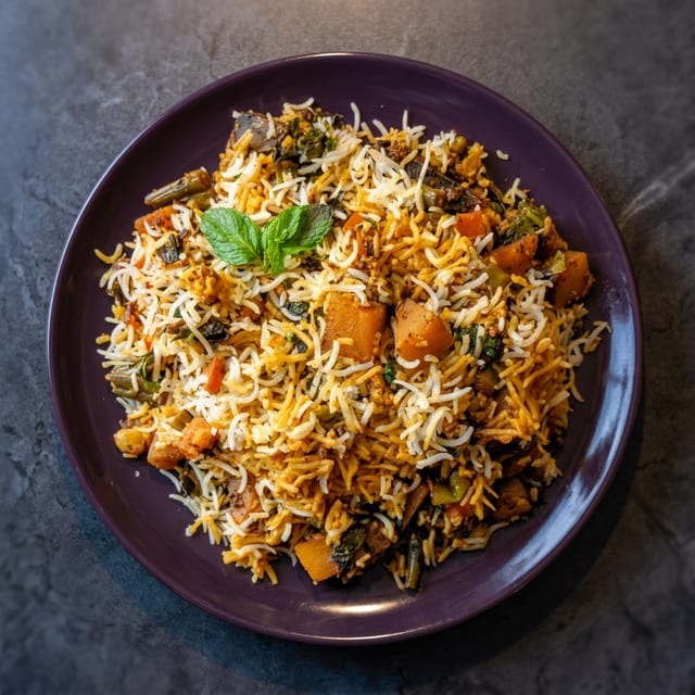 Veg Dum Biryani.